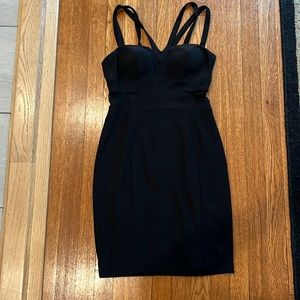 Black dress with cutout